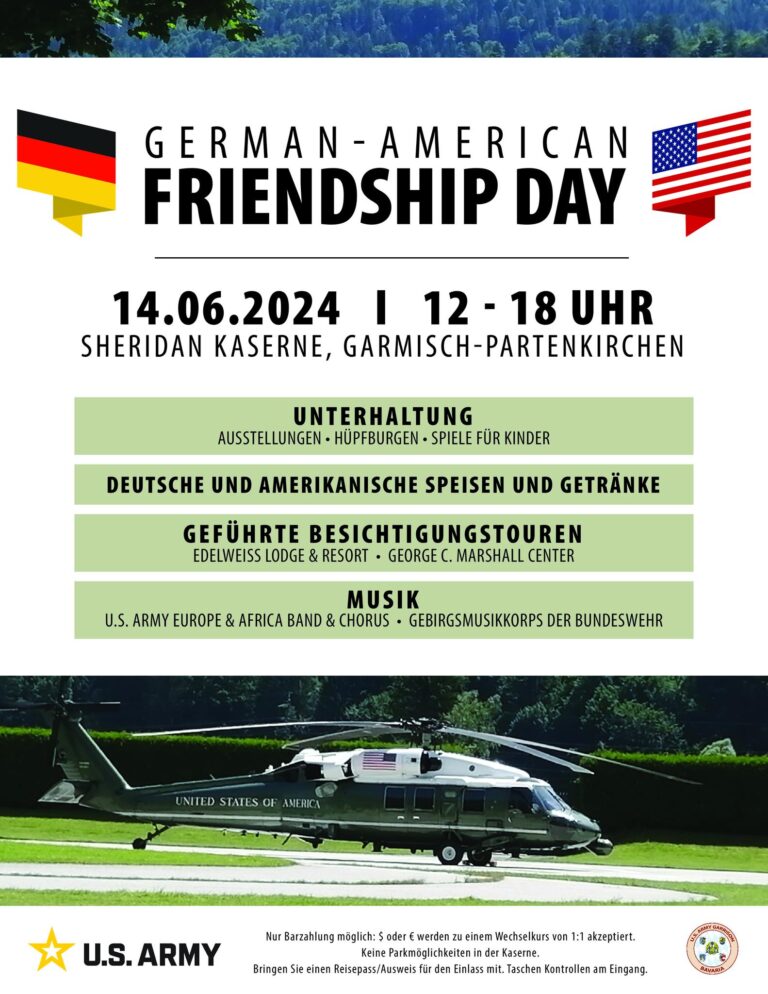 Deutsch-Amerikanischer Freundschaftstag Garmisch 2024. -- Bild: USAG Bavaria - Garmisch Community